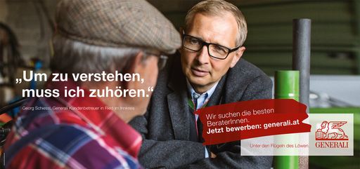 Aktuelles 24-Bogen Plakat zur Generali Recruiting Kapagne