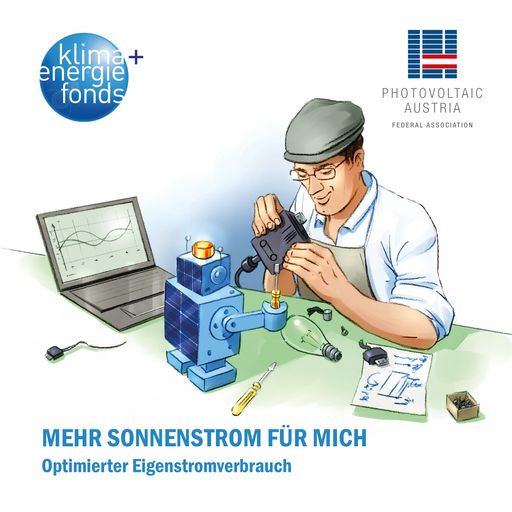 Cover der Broschüre: Mehr Sonnenstrom für mich. Optimierter
Eigenstromverbrauch