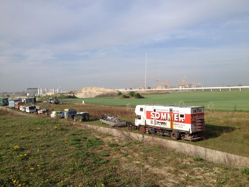 Wagenplatz "Gänseblümchen" am Rande der Seestadt
Aspern