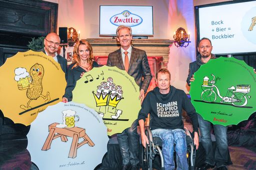 Vorschau Bild von Feinsinnige Rätsel auf den Zwettler Bierdeckeln des Künstler-Duos
"Feinhirn"