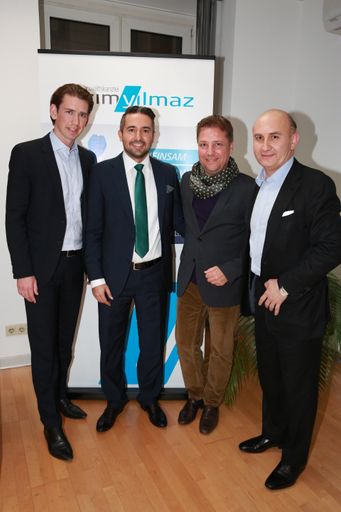 Vorschau Bild von v.l.n.r.: Sebastian Kurz, Kazim Yilmaz, Atil
Kutoglu, Ali Rahimi