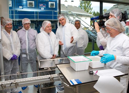 Eröffnung der neuen Fertigspritzenanlage in
Unterach durch Herrn Landeshauptmann Dr. Josef Pühringer