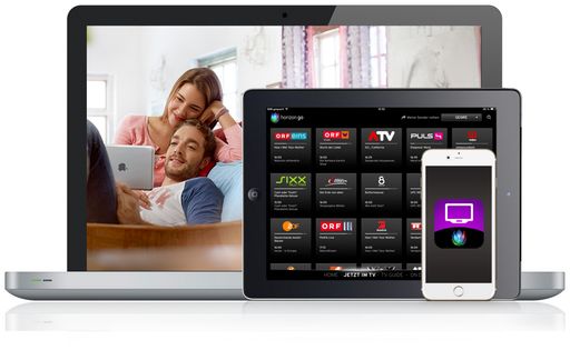  Die kostenlose UPC App "Horizon Go" bringt
TV-Entertainment auf mobile Endgeräte