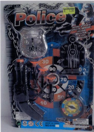 "Police Squad Action Set" als gesundheitsschädlich beurteilt.