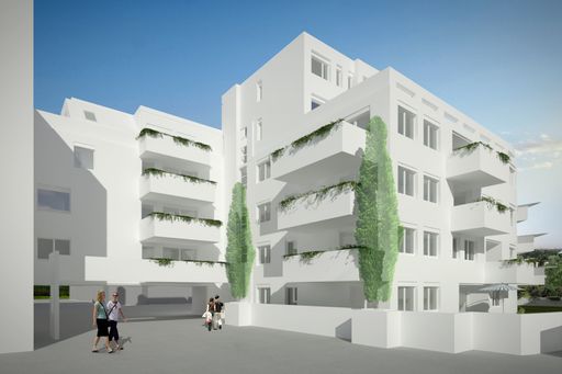 Vorschau Bild von "u:live" bietet beste Wohnbedingungen für Menschen,
die gleichzeitig urban und naturbewusst leben möchten. Die Hügellage
garantiert einen unverbaubaren Ausblick.