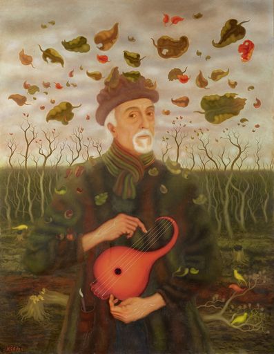 Vorschau Bild von Arik Brauer, Arik Brauer im Herbst, Wien April-Juni
2014, Öl auf Hartfaserplatte, 130 x 100 cm, Im Besitz des Künstlers
