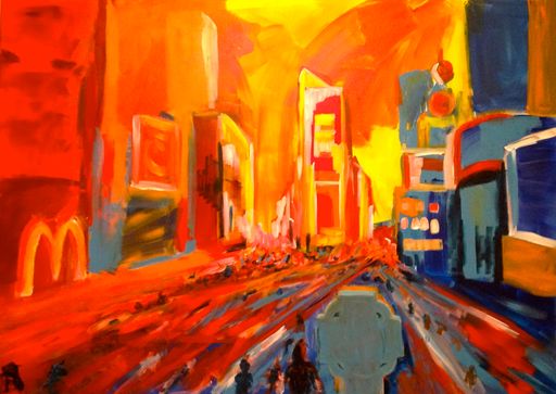  Times Square II - acrylic on canvas - size 100x140cm
