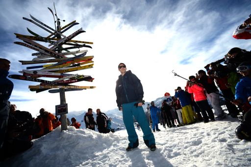 Megastar James Blunt zeigte sich von den perfekten
Schneeverhältnissen in Ischgl begeistert.