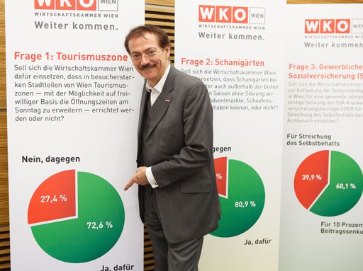 Im Bild: Josef Bitzinger, Obmann der Sparte
Tourismus und Freizeitwirtschaft der Wirtschaftskammer Wien