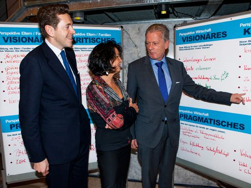 Staatssekretär Harald Mahrer, Christiane Spiel,
Vizekanzler und Wissenschaftsminister Reinhold Mitterlehner