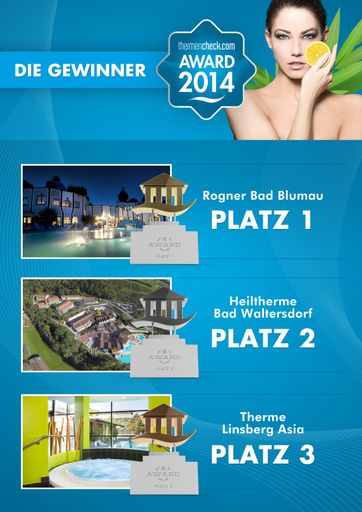  Die Gewinner thermencheck.com Award 2014