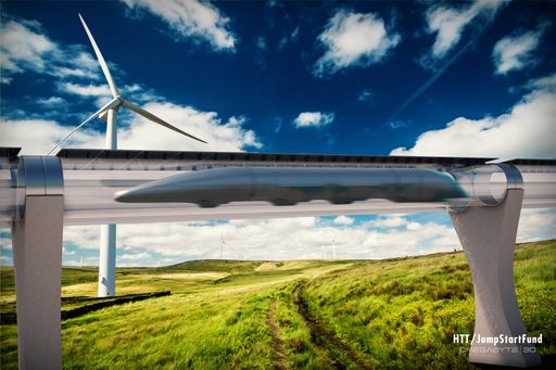 Artistische Hyperloop Darstellung über OTS und
www.presseportal.de/pm/116198 / Die Verwendung dieses Bildes ist für
redaktionelle Zwecke honorarfrei. Veröffentlichung bitte unter
Quellenangabe: "obs/JumpStartFund"