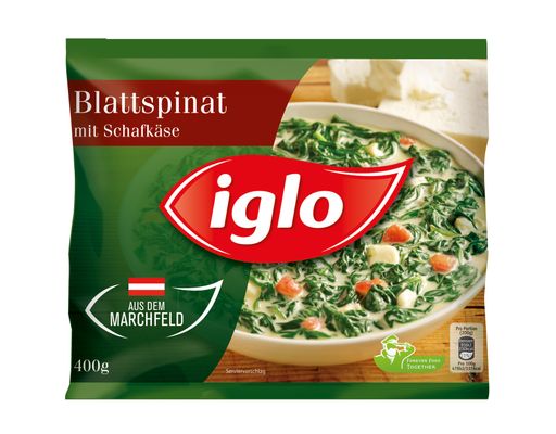 Öffentlicher Rückruf des Produkts „Iglo Blattspinat
mit Schafkäse 400g“ aufgrund möglicherweise enthaltener Sojabohnen