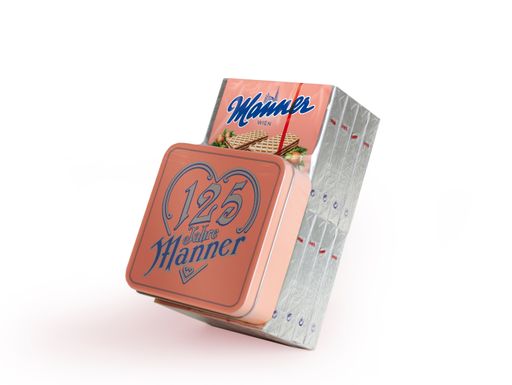 Jubiläumsdose zur Mannerschnittenpackung