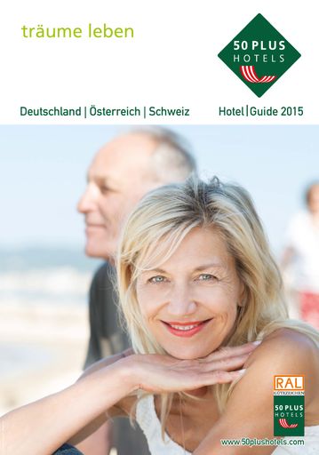  50plus Hotels sprechen die qualitätsorientierten
"Best Ager" an: www.50plusHotels.at. Dieses Urlaubersegment wird bis
2025 laut einer Trendstudie der Deutschen Reiseanalyse um 9%
wachsen.