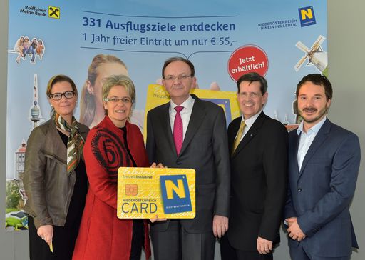 Bei der heutigen Pressekonferenz fiel der
Startschuss in die 10. Saison der Niederösterreich-CARD.