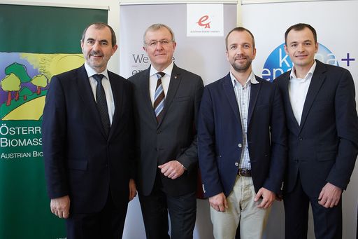 http://www.apa-fotoservice.at/galerie/6533 Im Bild
v.l.n.r.: Josef Plank, Präsident des Österreichischen
Biomasse-Verbandes, Peter Traupmann, Geschäftsführer der
Österreichischen Energieagentur, Christoph Wolfsegger, Programm und
Research Manager beim Klima- und Energiefonds, und Anton Schuller,
Referatsleiter für Umwelt und Energie der Stadtgemeinde Hartberg