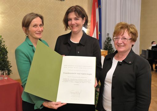 Preisübergabe im Wiener Rathaus