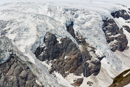 Gletscherdetail im Bereich Großglockner
