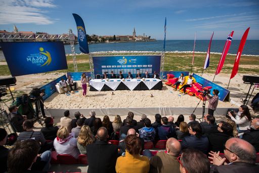  Set Up der Ankündigung in Poreč.
