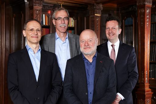 Das neu gewählte Präsidium: v. l. Alexander Potyka,
Christian Langer, Erwin Riedesser, Benedikt Föger