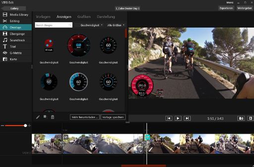 Vorschau Bild von Garmin bringt neue Action Kamera mit G-Metrix. Mit
einfachen Schritten zum beeindruckenden Actionclip. Garmin Virb Edit
Schnittprogramm.