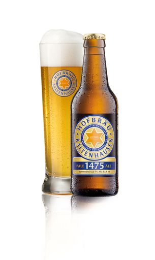 Kaltenhauser "1475 Pale Ale" Glas und Flasche