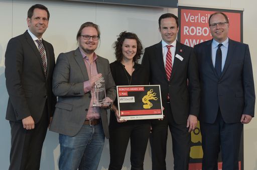  Industrial Automation: Robotics Award 2015 - der Preis für
angewante Roboterlösungen. Gewinner des ROBOTICS AWARD 2015 ist die
incubed IT GmbH.