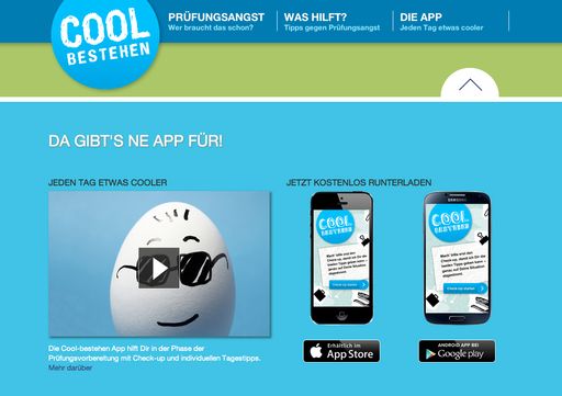 www.coolbestehen.de / "CoolBestehen" - die erste
App gegen Prüfungsangst / Weiterer Text über ots und
www.presseportal.de/pm/12261