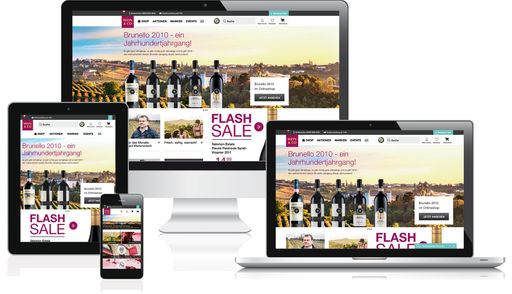  Besser, schneller, übersichtlicher und vor allem
noch kundenorientierter - so präsentiert sich der neue Webshop von
WEIN & CO.