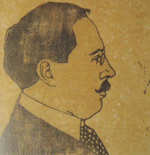 Emil Orlik, „Porträt Josef Hoffmann“, Wien, 1903