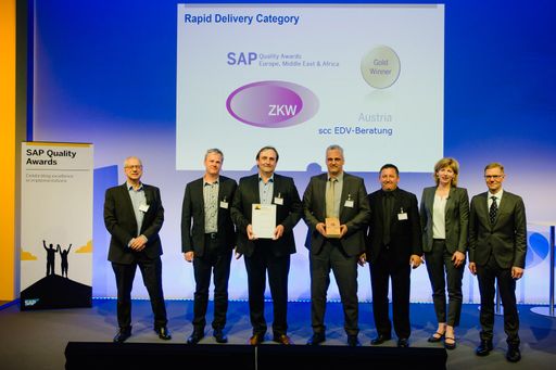 Übergabe SAP EMEA Quality Award