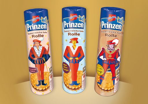 Zum Jubiläum gibt es die Prinzen Rolle als
Nostalgie-Edition im Retro-Design der 50er, 60er und 70er Jahre. Zum
GdB-Sortiment gehören unter anderem die bekannten Marken
DeBeukelaer, Griesson, Prinzen Rolle, LEICHT&CROSS, Tekrum, Café
Musica, ChocOlé, TUC, Cookies Bakery und Wurzener.
