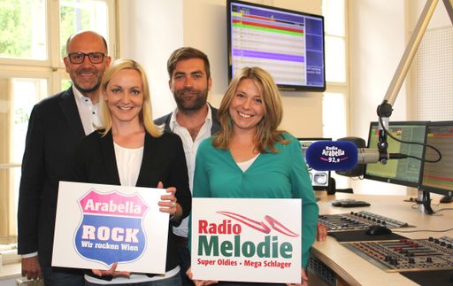 Das Team von Radio Arabella beim Sendestart von
Digitalradio DAB+