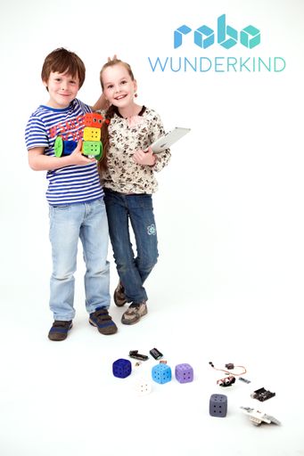 Vorschau Bild von Mit Robo Wunderkind können Kinder eigene Roboter
bauen und lernen spielerisch, zu programmieren. Bald auf
Kickstarter.