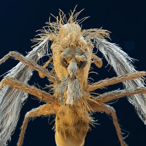 Sandmücke der Gattung Phlebotomus, Überträgerin der
Leishmaniose