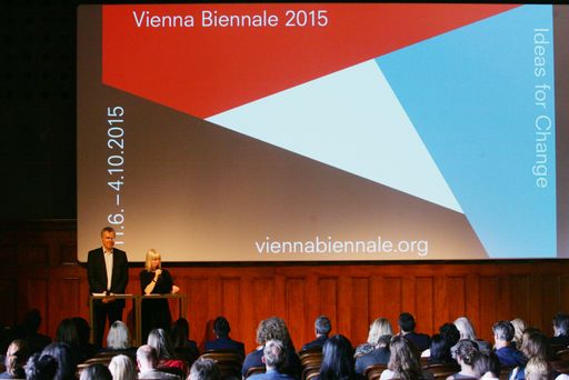Vorschau Bild von Eröffnungspressekonferenz der VIENNA BIENNALE 2015,
11. Juni 2015.