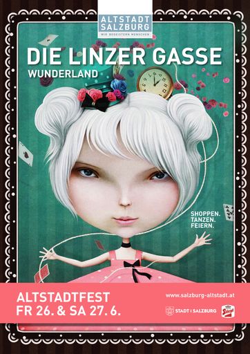 „Wunderland“ ist das Motto des diesjährigen
Altstadtfestes Linzer Gasse.