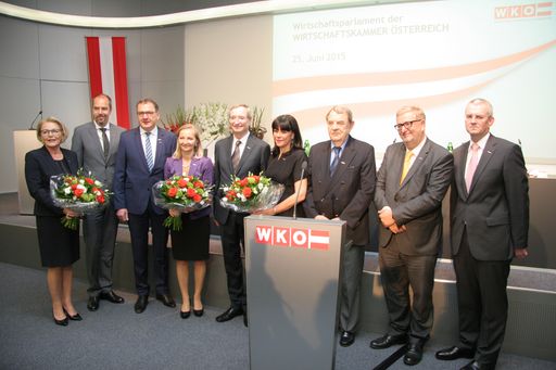 „Das neu gewählte Präsidium der Wirtschaftskammer
Österreich“