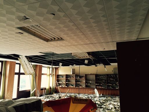 Vorschau Bild von Bild aus dem Inneren des Kriegsblindenheim in
Ossiach, das derzeit als Erstaufnahmezentrum in Kärnten angedacht
ist.