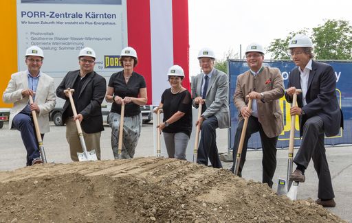 Spatenstich neue PORR Zentrale in Kärnten
