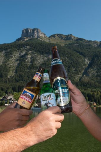  Bier Gipfel im Ausseerland: Kilimandscharo Bier,
Loser Bier, Mount Everest Bier
