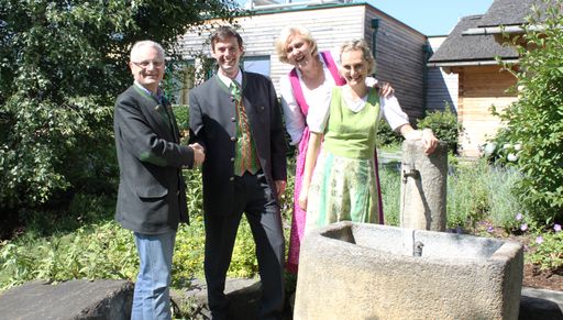  Im Bild v.l.n.r.: Albert Moser, Christian Pritz,
Inge und Eva Moser