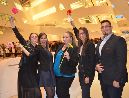  im Bild v.l.n.r.: Nina Eder, Nina Kettl, Denise Kuzmits, Cornelia
Stastny und Mathias Sulzbacher