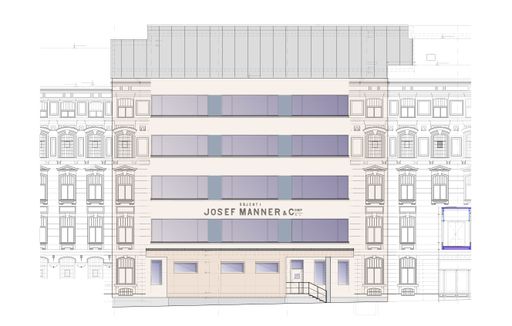  Gleichenfeier bei Manner - so wird die Fassade des neuen
Produktionsgebäudes aussehen