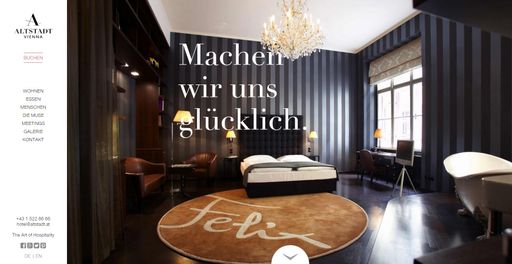  Screenshot Startseite Website Altstadt Vienna