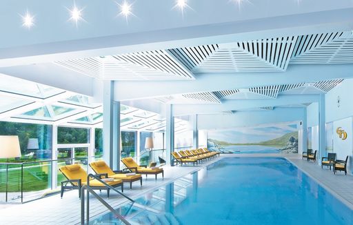  5600 m² groß ist der Wellnessbereich im 5-Sterne-Hotel
EUROPÄISCHER HOF Bad Gastein.