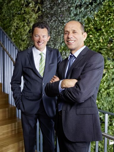 Vorschau Bild von von links: DI Simon Grasser, Dr. Werner Scherf
(CEO)