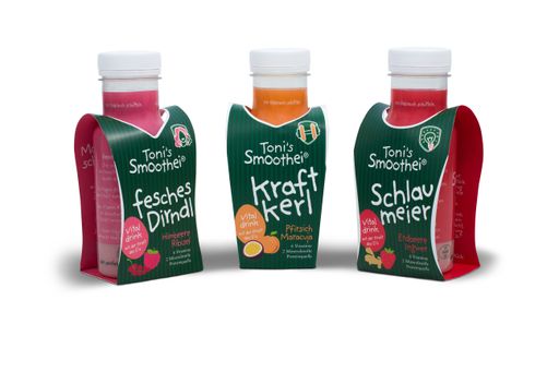 3 Geschmacksrichtungen: fesches Dirndl: Himbeere / Ribisel
Kraftkerl: Pfirsich / Maracuja Schlaumeier: Erdbeere / Ingwer