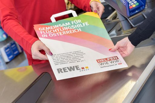 Vorschau Bild von REWE International AG unterstützt Flüchtlingshilfe
des ORF.